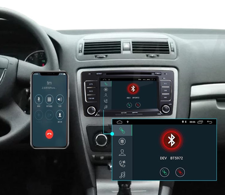 Ηχοσύστημα αυτοκινήτου 2DIN - Skoda Octavia - 8305 - 2+16GB - Android - 000965
