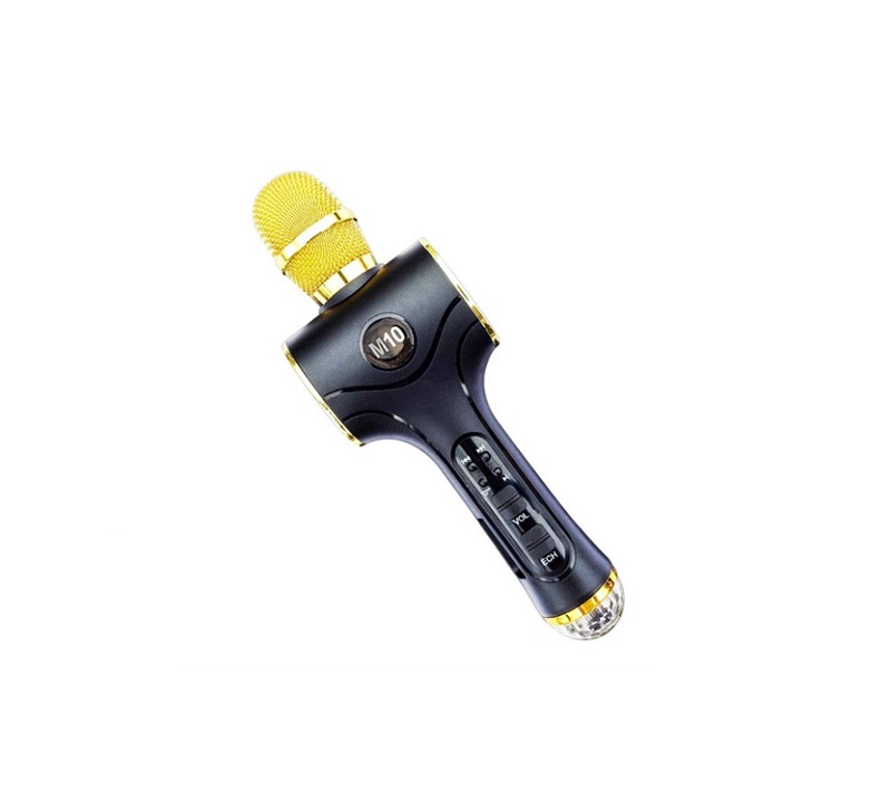 Ασύρματο μικρόφωνο Karaoke με ηχείο - M10 - 961867 - Yellow