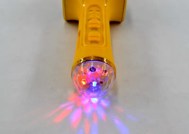 Ασύρματο μικρόφωνο Karaoke με ηχείο - M10 - 961867 - Yellow