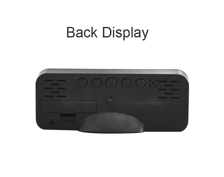 Ψηφιακό ρολόι – Ξυπνητήρι - 668 - 006681 - Black