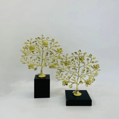 Χρυσό Διακοσμητικό με Μαρμάρινη Βάση - Gold Sculpture Decor