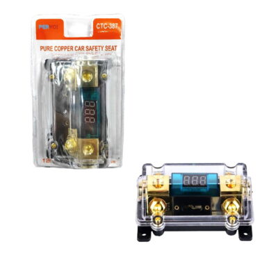 PerVoi Ασφαλειοθήκη με ψηφιακό βολτόμετρο CTC-387 - Digital Fuse Holder