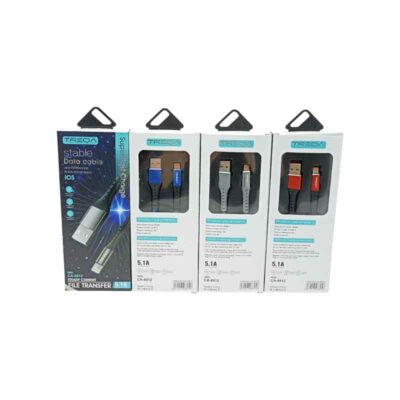 Treqa Kαλώδιο δεδομένων USB σε Lightning 5.1A 1m CA-8912 - Super Fast Charging Data Cable
