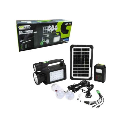 GDSuper Ηλιακό σύστημα φωτισμού 30W 28LED GD-C10 - Multi-Function Emergency Portable Light