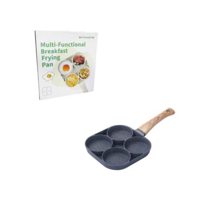 Synamore Τηγάνι Με 4 Θέσεις 17x17cm - Multi-Functional Breakfast Frying Pan