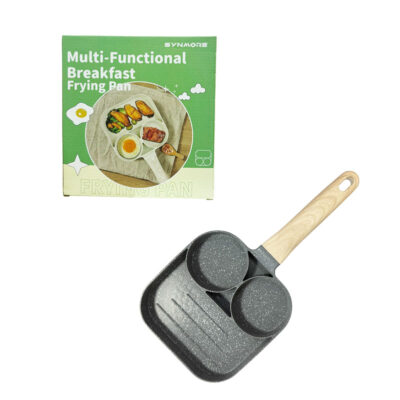 Synamore Τηγάνι Με 3 Θέσεις 17x17cm - Multi-Functional Breakfast Frying Pan