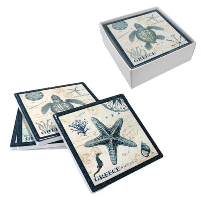 Σετ σουβέρ Greece 4τμχ - Coaster set 4pcs