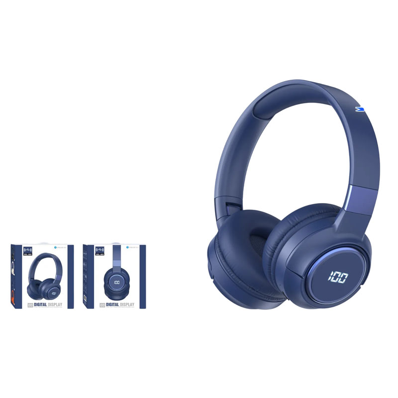 Ασύρματα Ακουστικά MSL-909 - Digital Display Over-ear Foldable Stereo Headphones