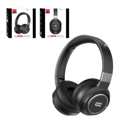 Ασύρματα Ακουστικά MSL-909 - Digital Display Over-ear Foldable Stereo Headphones