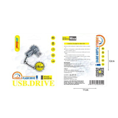 Andowl Στικάκι USB 3.0 Flash Drive 16GB Q-UZ16 - Flash Drive