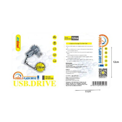 Andowl Στικάκι USB 3.0 Flash Drive 128GB Q-UZ128 - Flash Drive