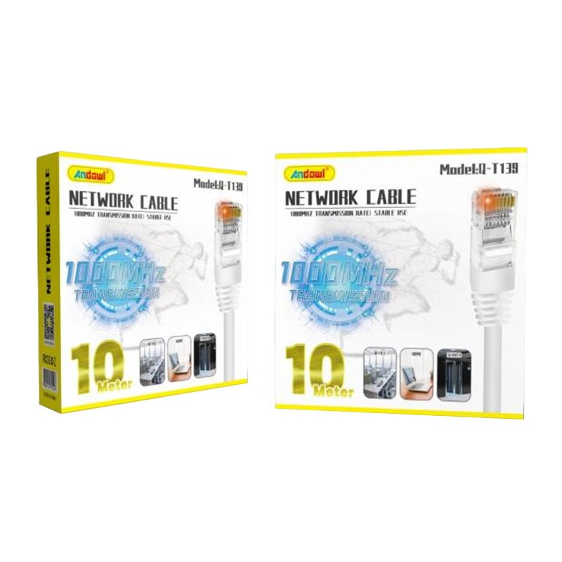 Andowl Καλώδιο δικτύου ethernet 10m 1000MHz Q-T139 - Net Work Cable Transmission Rate