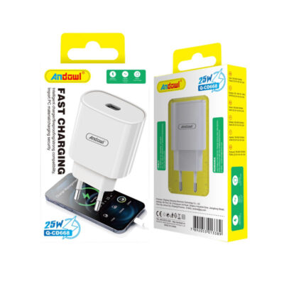 Andowl Φορτιστής Type-C 25W Q-CD668 - Fast Charger