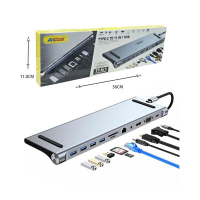 Andowl Q-HU990 USB-C Docking Station με HDMI 4K PD Ethernet