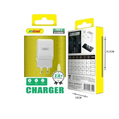 Φορτιστής κινητού με καλώδιο Type-C Andowl Q-CD690-Mobile charger with Type-C cable Andowl Q-CD690