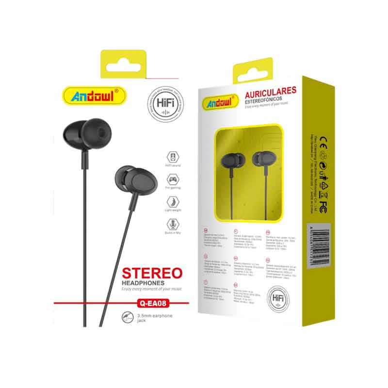 Andowl Ενσύρματα Ακουστικά με AUX 3.5mm EA08 - Earphone