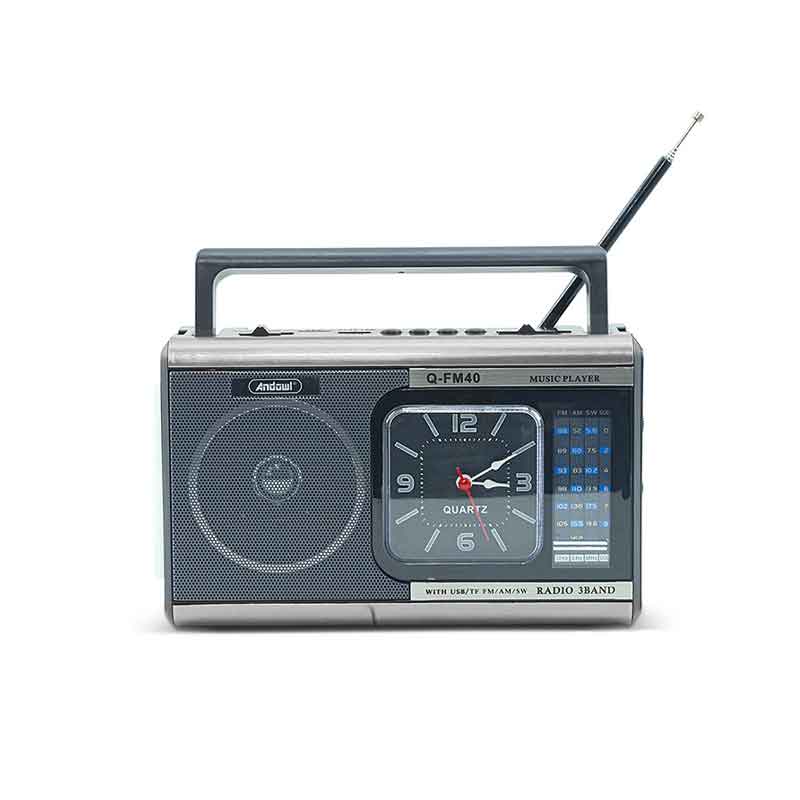 Andowl  Φορητό Ραδιόφωνο Μπαταρίας με USB Q-FM40 - Radio