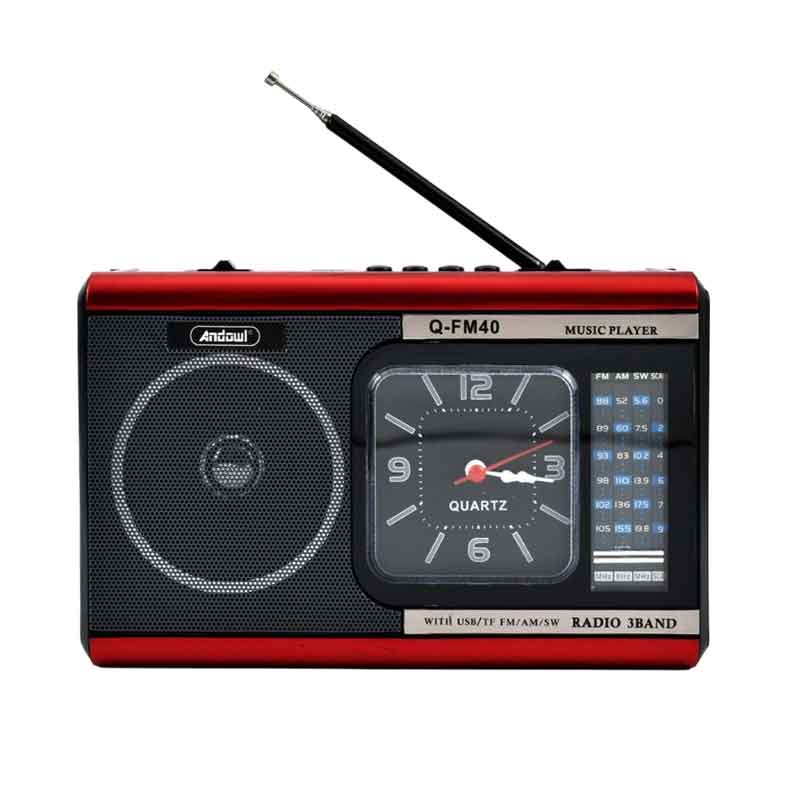 Andowl  Φορητό Ραδιόφωνο Μπαταρίας με USB Q-FM40 - Radio