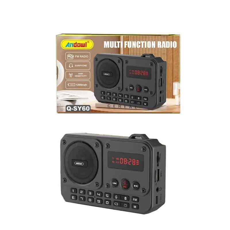 Andowl Επαναφορτιζόμενο Ψηφιακό Ραδιόφωνο Q-SY60 - Multi Function Radio