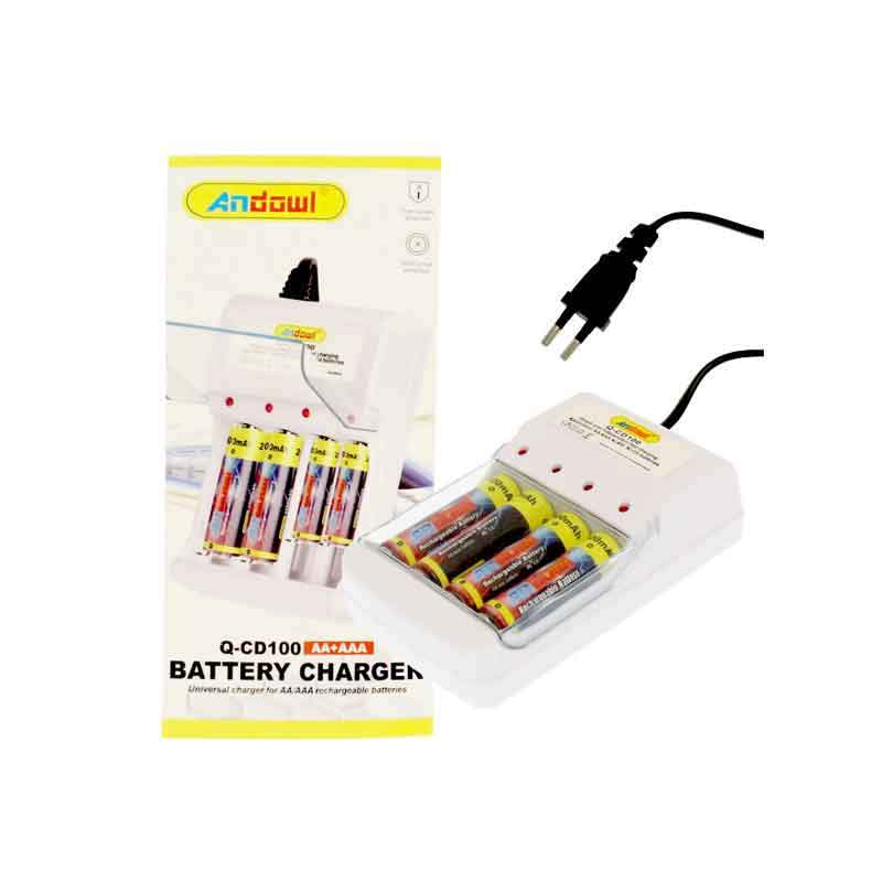 Andowl Φορτιστής μπαταρίας Ni-MH Μεγέθους AA/AAA Q-CD100  - Battery charger