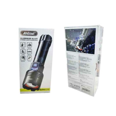 Andowl Φακός Led 2000mAh IP45 Q-D977C - Aluminum Alloy Strong Light Flashlight