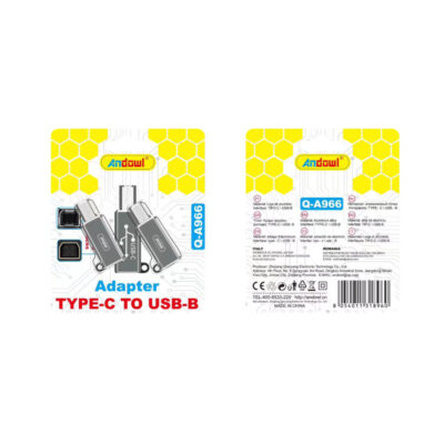 Andowl Προσαρμογέας Type-C σε USB-B Q-A966 - Adapter