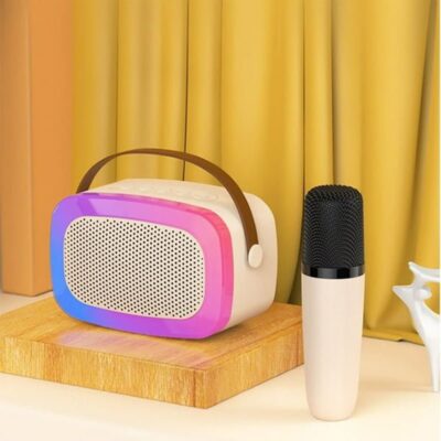Ksong Artifact Karaoke-V66 Φορητό Ηχείο με Μικρόφωνο για Καραόκε - Karaoke Music Speaker 5W