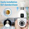 Κάμερα ασφαλείας IP - Dual - Lamp E27 - 080021
