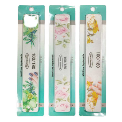 Λίμα νυχιών Διπλής Όψης 100/180 12τμχ - Nail File 12pcs