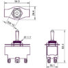 GOOBAY διακόπτης 10114, 6-pin, 2x ON-OFF-ON, 6A 250V
