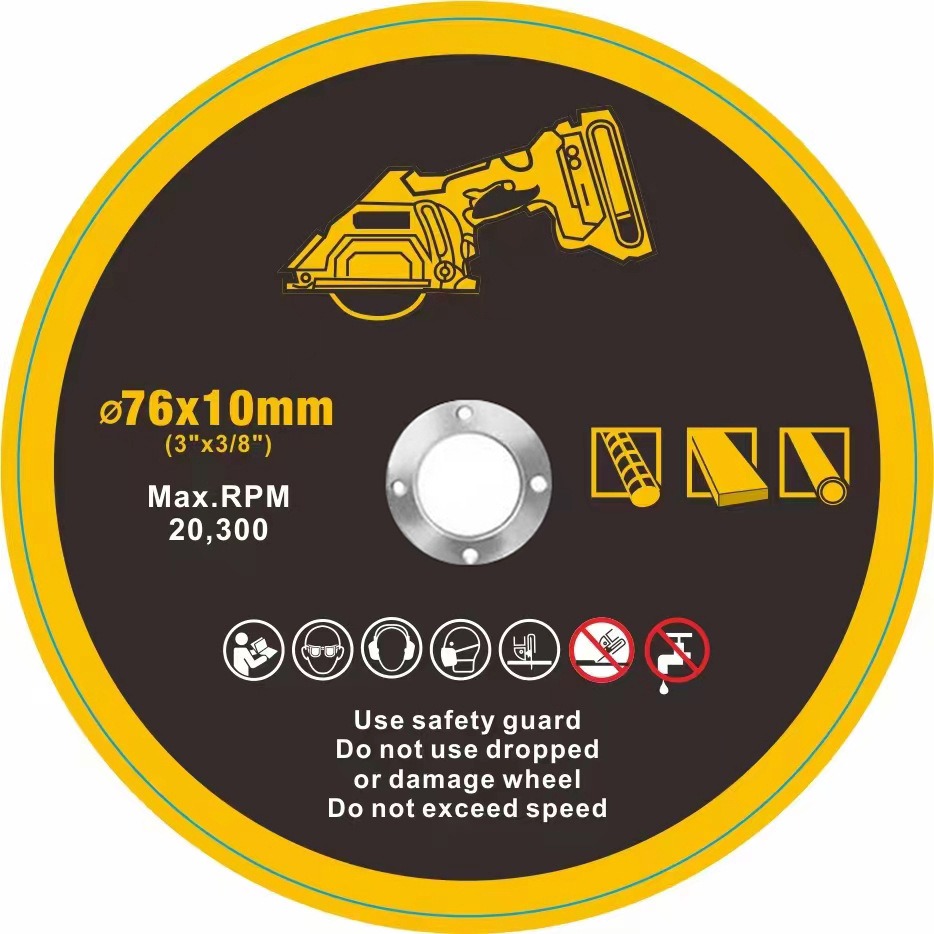 Δίσκος Κοπής 3" Ø76x10mm 10τμχ - Cutting Disc