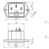 GOOBAY AC chassis plug 11261, με ασφάλεια