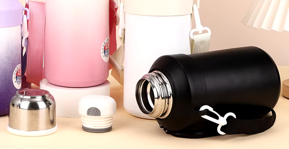 Φορητό παγούρι-θερμός με χειρολαβή - 1000ml - 123743 - Light Blue