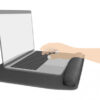 DELOCK mousepad για laptop με στήριγμα καρπού 12601, 320x420mm, μαύρο