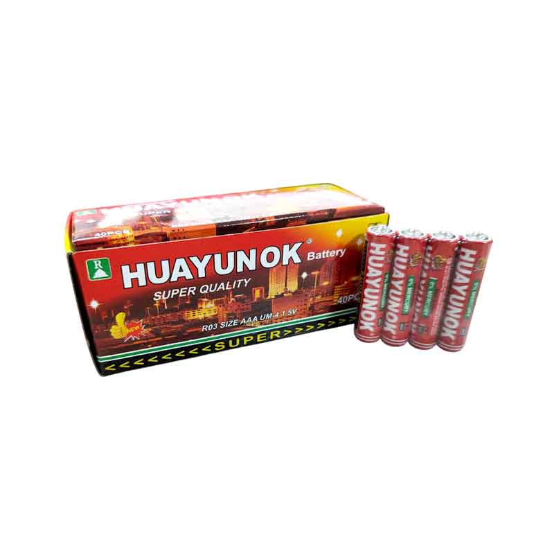 Huayunok Μπαταρία R03 AAA 40τεμ – Battery