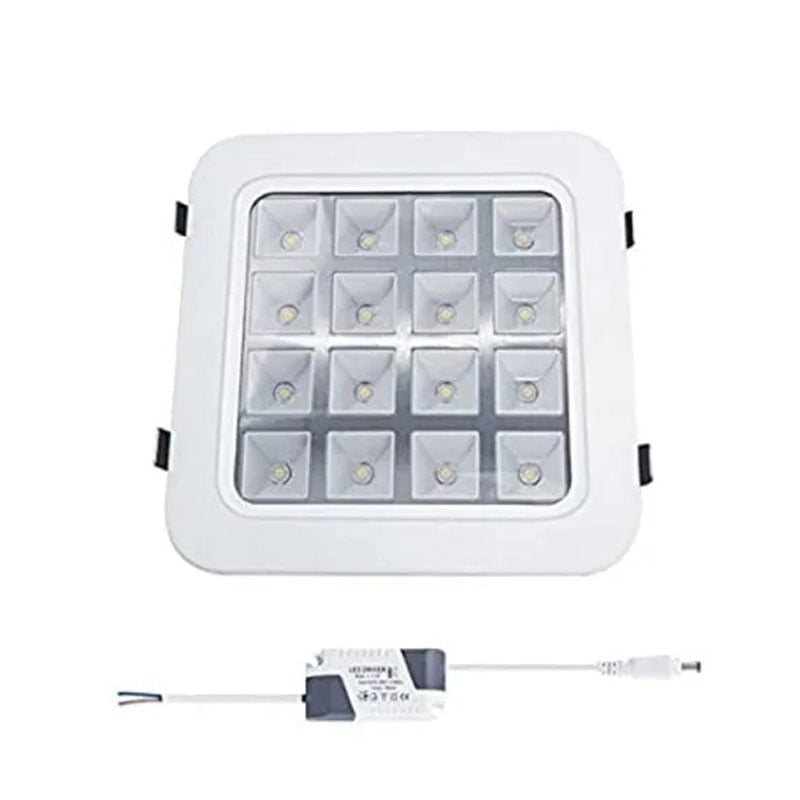 LED φωτιστικό οροφής 16W 220V - LED PANEL LIGHT SQUARE  WARM WHITE