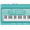 Παιδικό αρμόνιο με μικρόφωνο - 37 - USB - 161285 - Blue