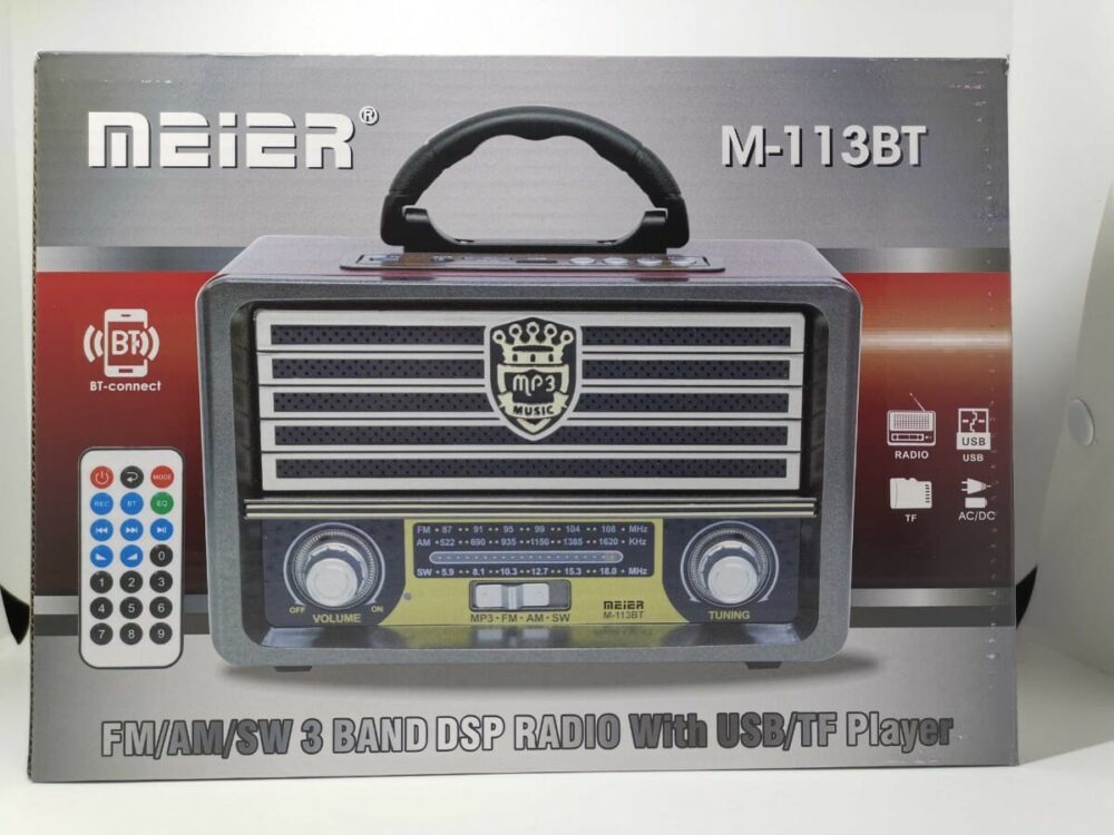 Επαναφορτιζόμενο ραδιόφωνο Retro - M-113-BT - 861138