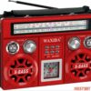 Επαναφορτιζόμενο ραδιόφωνο - XB373BT - Waxiba - 003736 - Red
