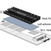 DELOCK Ψύκτρα 70 mm flat για M.2 συσκευές, μαύρη