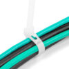 DELOCK reusable δεματικά καλωδίων 18642, 200x4.8mm, λευκά, 100τμχ