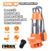 Υποβρύχια αντλία - 750W - 1HP - Finder - 197424