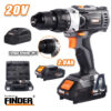 Δραπανοκατσάβιδο μπαταρίας Li-ion - 20V - Finder - 197352