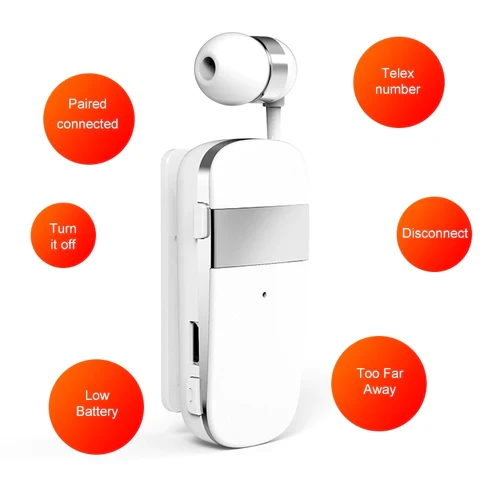 Ασύρματο ακουστικό Bluetooth - K53 - 231011K53 - White