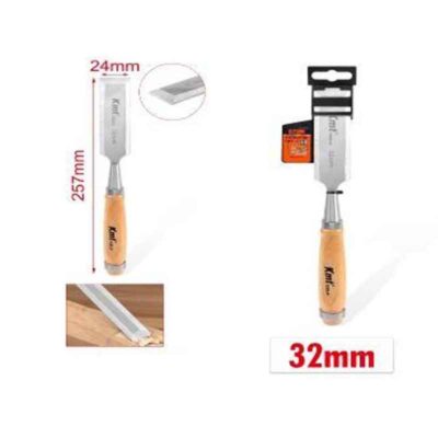 KMT Σκαρπέλα Με Ξύλινη Λαβή 24mm- Chisel