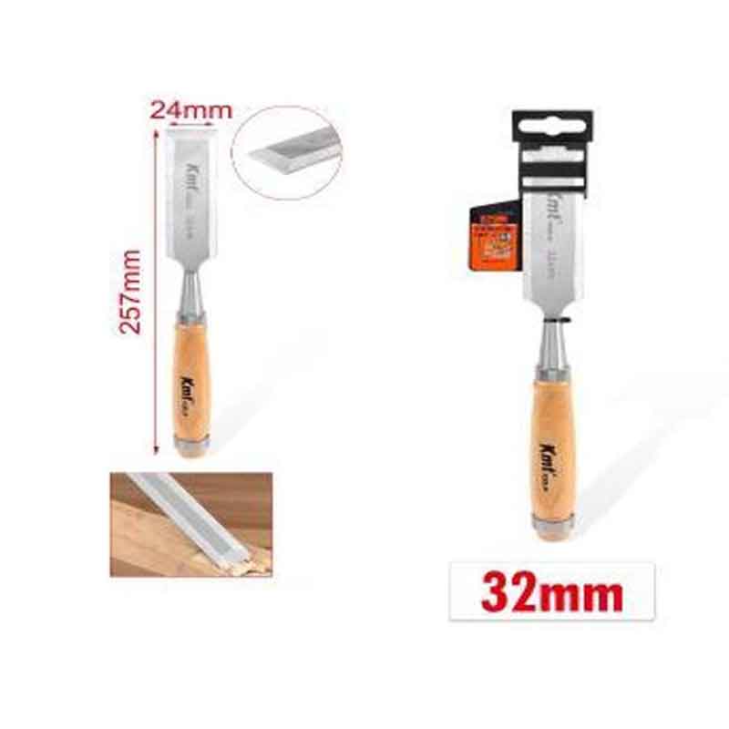 KMT Σκαρπέλα Με Ξύλινη Λαβή 24mm- Chisel