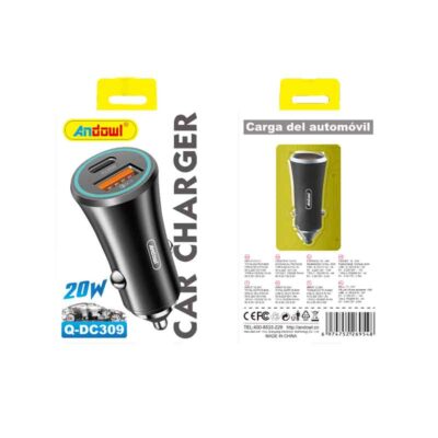 Andowl Φορτιστής αυτοκινήτου 20W Q-DC309 - Car charger