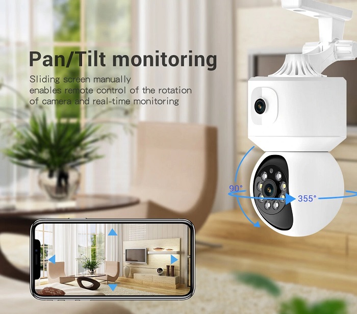 Κάμερα ασφαλείας IP Dual - Security Camera - WiFi - 4MP - 322039