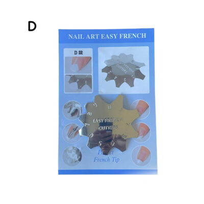 Στένσιλ Γαλλικού Νυχιών Nail Art Easy French – Μεταλλικό καλούπι γαλλικού