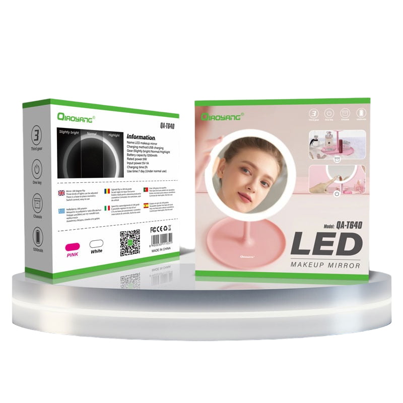QIAOYANG Φορητός Καθρέφτης USB LED - Makeup mirror QA-T640